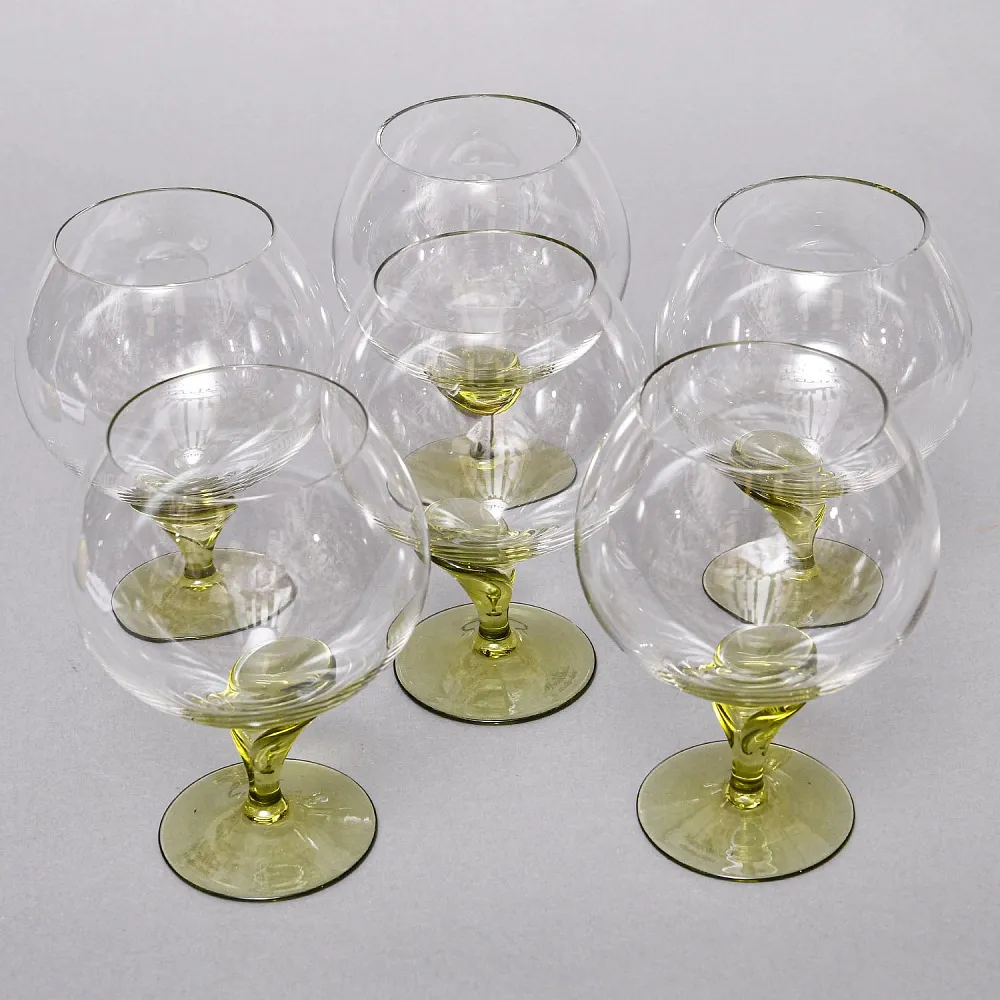 Бокалы для Коньяка «Papyrus», Хрусталь Rosenthal Studio Line, Германия -1960 - 1969 годы.