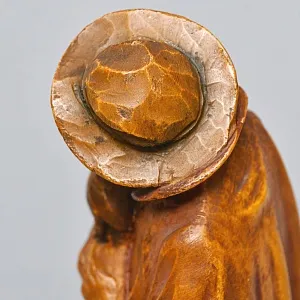 Редкая Антикварная Коллекционная Деревянная статуэтка «Бедный Волынщик», Англия начало ХХ века.