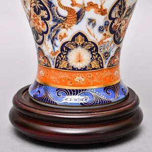 Коллекционные Парные Вазы на подставках из серии «Yokohama» H - 38 см., Фарфор KAISER, Германия.