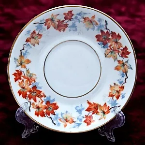 Фарфоровая Кофейная Пара «Кленовые листья», Бавария, Германия вторая половина ХХ века.-копия