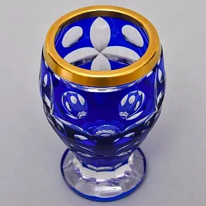 Миниатюрная Коллекционная Ваза - Кубок, Хрусталь ERNST WITTIG, Германия середина ХХ века.