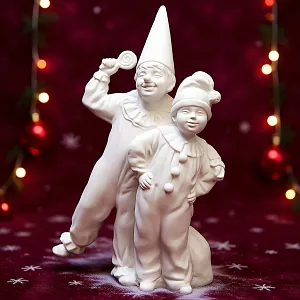 Коллекционная Авторская Статуэтка «Смех и Радость» из серии «Детский Утренник», фарфор ИФЗ, Россия.