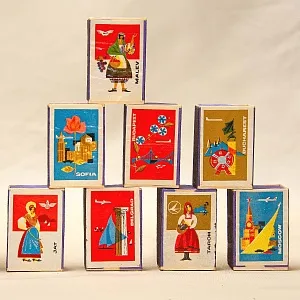 Памятный Сувенирый Набор - Хозяйственные Спички «АЭРОФЛОТ», СССР - 1966 год.