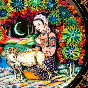 Коллекционная Тарелка «Русские Сказки» - «АЛЕНУШКА И БРАТЕЦ ИВАНУШКА» Фарфор, Villeroy&Boch Германия.