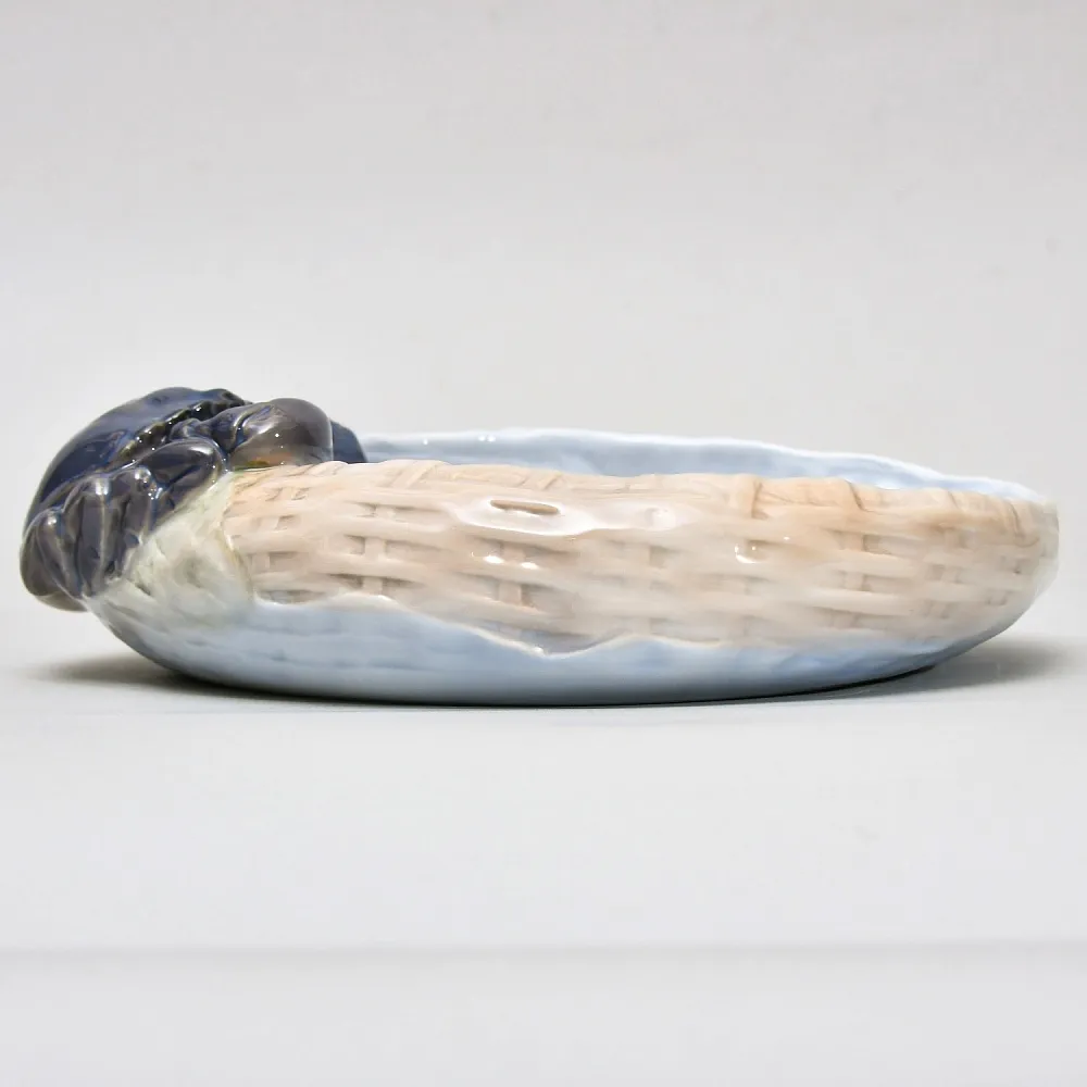 Коллекционное Фарфоровое Блюдо для морепродуктов «КРАБ», Royal Copenhagen Дания, 1966 год.