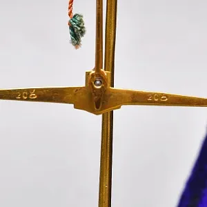 Ювелирные Антикварные Настольные весы с разновесами в футляре, Англия, начало ХХ века! 