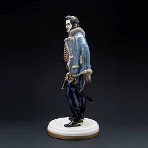 Коллекционная Авторская Статуэтка «Генералы Отечественной Войны 1812 года - Давыдов Д.В.», фарфор, Россия. 