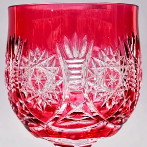 Розовый Бокал для Вина, серия «Berlin», Цветной Хрусталь JOSKA BODENMAIS, Германия 70 гг.