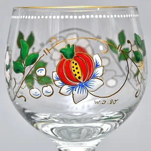 Хрустальные Бокалы для Вина «Blumenstrauß», Theresienthal Германия, 80 -е годы ХХ века. 