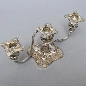Пара Антикварных Канделябров Подсвечников Silverplated, SHEFFIELD Англия начало ХХ век.