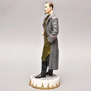 Коллекционная Авторская Статуэтка «Председатель ВЧК СССР - Дзержинский Ф.Э.», фарфор, Россия. 