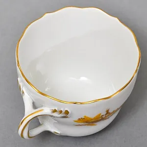 Классическая Кофейная пара и Десертная тарелка «Золотой Дракон», Фарфор MEISSEN, Германия. 