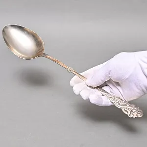 Большая Ложка - Половник для подачи готовых блюд, Silverplated, SHEFFIELD Англия, начало ХХ века. 