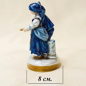 Парная Фарфоровая Статуэтка «Маленький Шарманщик» ФОЛКСТЕД - VOLKSTEDT  Германия.