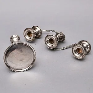 Канделябр - Подсвечник на Три Свечи, Н -29 см. Silverplate, Elkington's & Co. Англия, начало ХХ века.