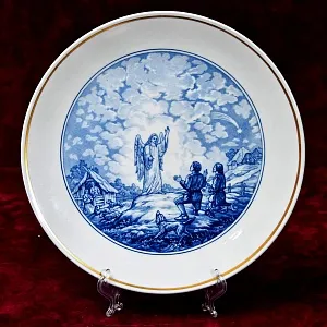 Коллекционная Фарфоровая тарелка «РОЖДЕСТВО», MEISSEN Германия - 1983 год.