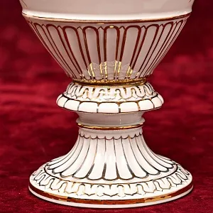 Антикварная Фарфоровая Ваза с ручками - змеями «Цветочный Букет», MEISSEN Германия, 1924 - 1934 годы.