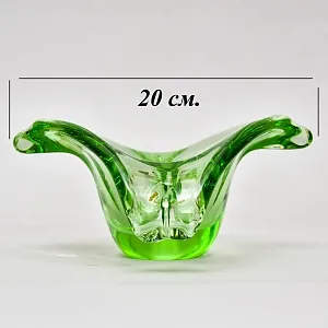 Хрустальная Вазочка - Орешница - Мелочевница «ЗАВИТОК», VAL SAINT LAMBERT Бельгия.