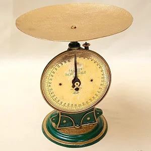 Старинные Кухонные Механические Весы Повышенной точности, SALTER'S Англия конец ХIХ века.