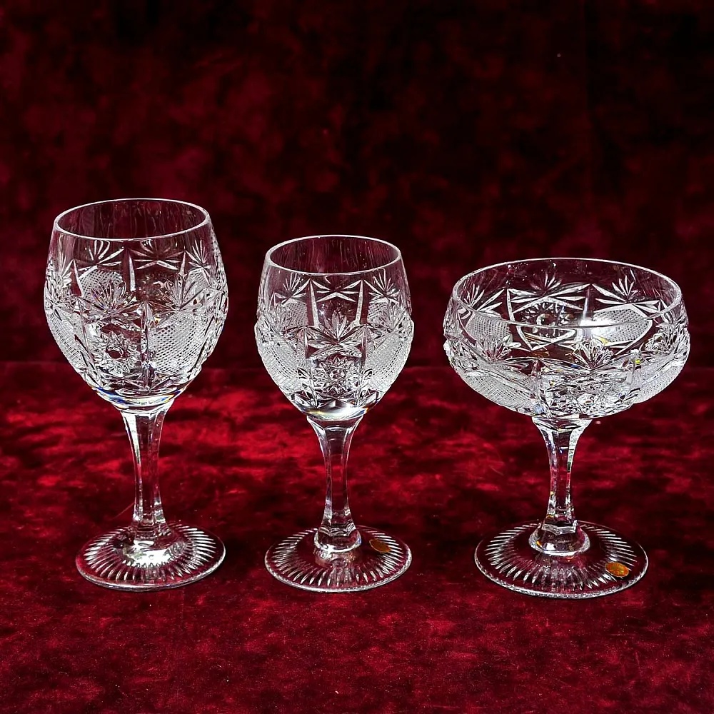 Хрустальные Рюмки серия «PARIS», NACHTMANN Германия 70-е годы ХХ века.