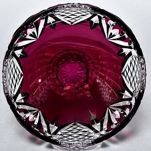 Редкость!!! Роскошная Фруктовница - Хрустальная Ваза на ноге, VAL SAINT LAMBERT, Бельгия -60 гг.