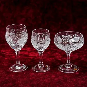 Хрустальные Бокалы для Вина серия «PARIS», NACHTMANN Германия 70-е годы ХХ века.