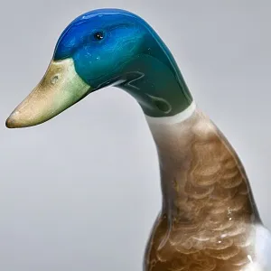 Птица - Фарфоровая Статуэтка «Утка - СЕЛЕЗЕНЬ», ROSENTHAL Германия -1956 год.