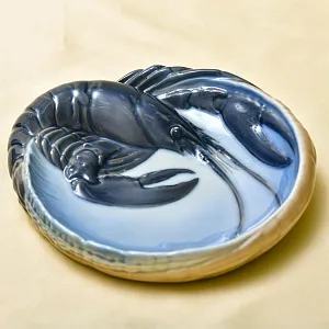 Антикварное Блюдо для морепродуктов «РАК», Фарфор Royal Copenhagen Дания, 1923 год.