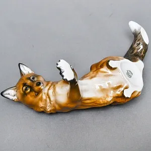 Коллекционная Фарфоровая статуэтка «Лиса на охоте», Rosenthal Германия, 1974 - 1982 годы. 