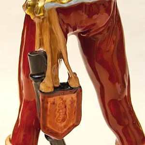 Большая Коллекционная Фарфоровая Cтатуэтка «ГУСАР» HEREND Венгрия 1949-1960 годы.