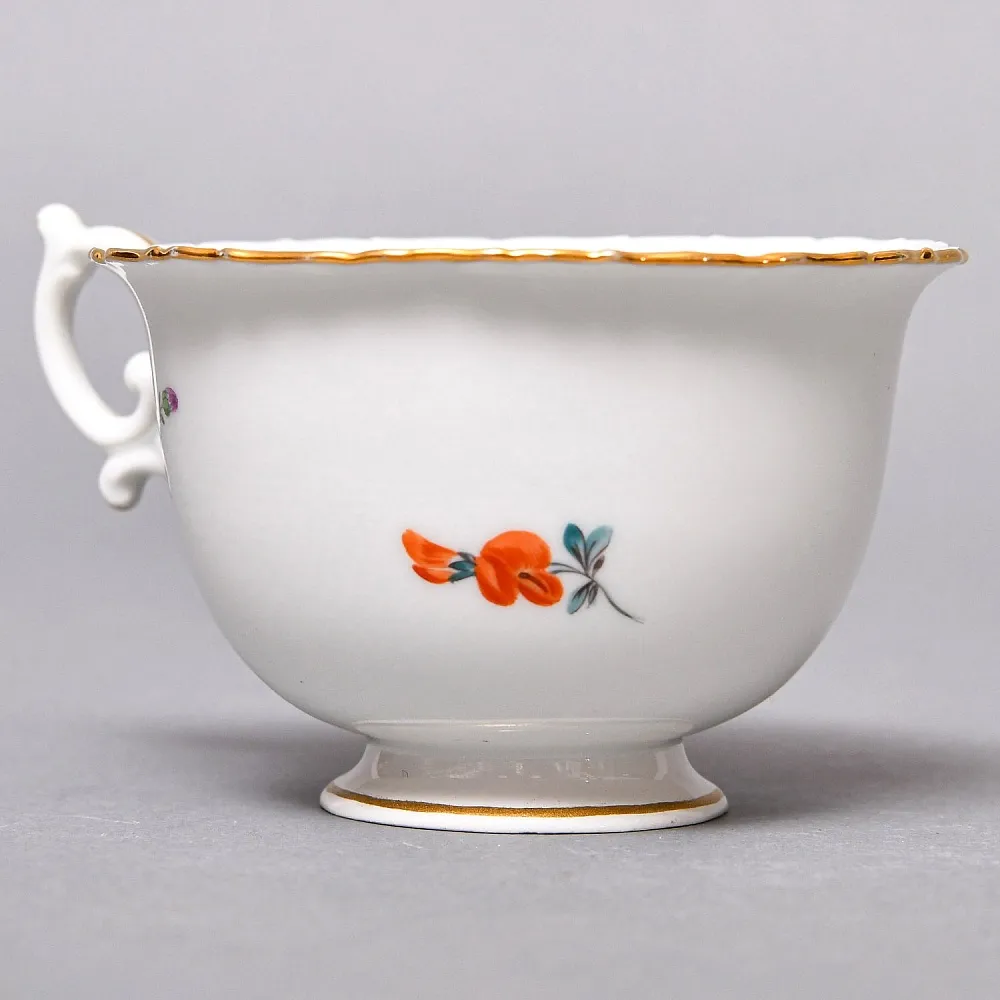 Чайный набор «Мейсенский букет» на 6 персон, Фарфор MEISSEN Германия, 1924 - 1934 годы. 