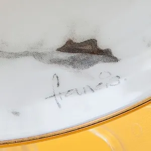 Коллекционная Тарелка «Лесной Год, ЯНВАРЬ. Зайцы» Фарфор, Англия - 1983 год.