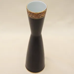 Винтажная Фарфоровая Ваза, Кобальт - Золото, Waldershof Германия, 70 -е годы ХХ века.