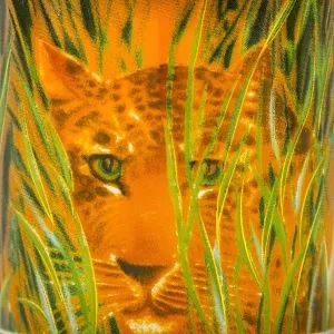 Коллекционная Фарфоровая Кофейная пара «Африканский Леопард», Rosenthal Германия - 2002 год..