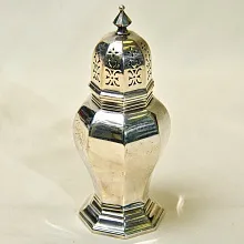 Винтажная Баночка - Емкость для сахарной пудры, Maple&Co, Sheffield, Англия 1909 - 1938гг.