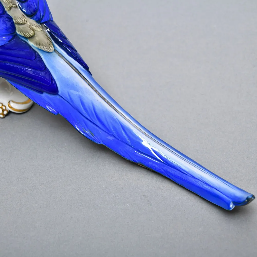 Коллекционная Фарфоровая статуэтка «Попугай Сине-Желтый АРА», ROSENTHAL Германия - 1936 год. 