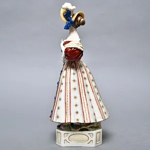 Коллекционная статуэтка «Модница в шляпке», Фарфор, SITZENDORF Германия, первая половина ХХ века.