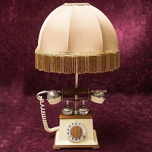 Дизайнерская Электрическая Настольная Лампа Светильник «Ретро Телефон».