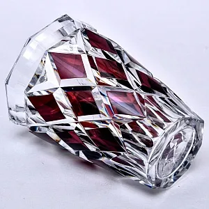 Коллекционная Аметистовая Ваза, Хрусталь VAL SAINT LAMBERT, Бельгия, конец 60-х гг.