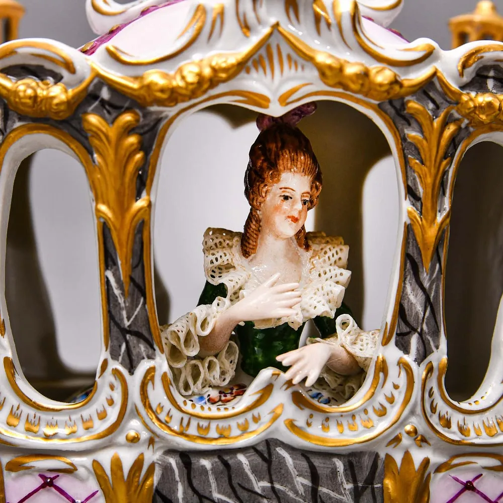 Редкость! Большая Фарфоровая статуэтка «КАРЕТА», SITZENDORF Германия, середина ХХ века.