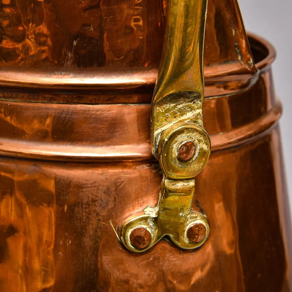 Высокий Медный Зольник или Подставка для зонтов и тростей, Бельгия середине ХХ века.