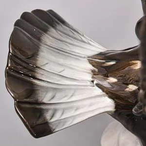 Большая Коллекционная статуэтка «Коричневый Ястреб на Охоте», Фарфор Hutschenreuther Германия.