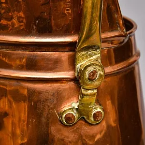 Высокий Медный Зольник или Подставка для зонтов и тростей, Бельгия середине ХХ века.