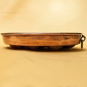 Большая Медная Форма для выпечки без ручки, D-32 см. Франция, начало ХХ века!