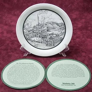 Коллекционная Фарфоровая тарелка «Пивоварня Дибельс», Furstenberg Германия - 1988 год.