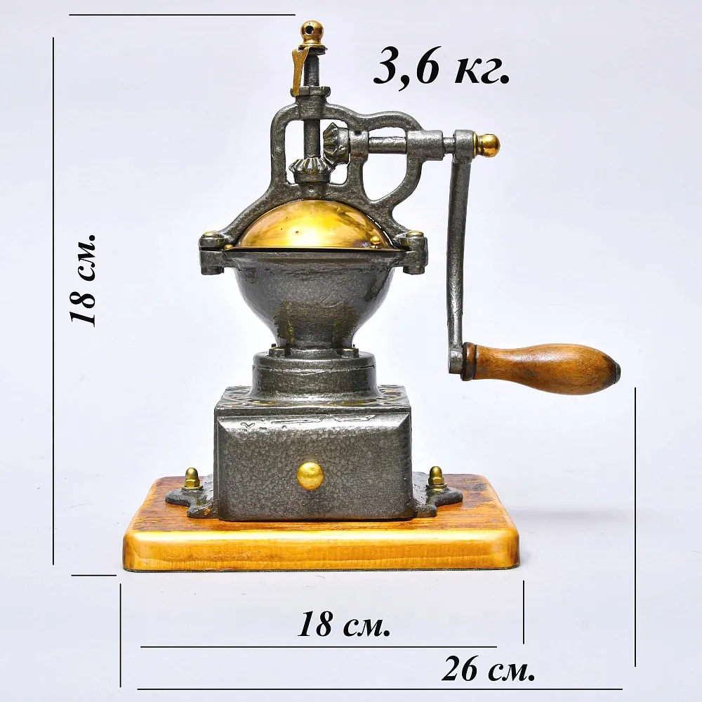 Антикварная Ручная Механическая Кофемолка - Мельница PEUGEOT, Франция начало ХХ века.