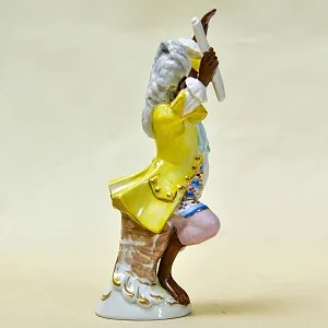 Редкая! Коллекционая Фарфоровая Статуэтка «Обезьяна - Дирижер» Scheibe-Alsbach Германия 50 гг.