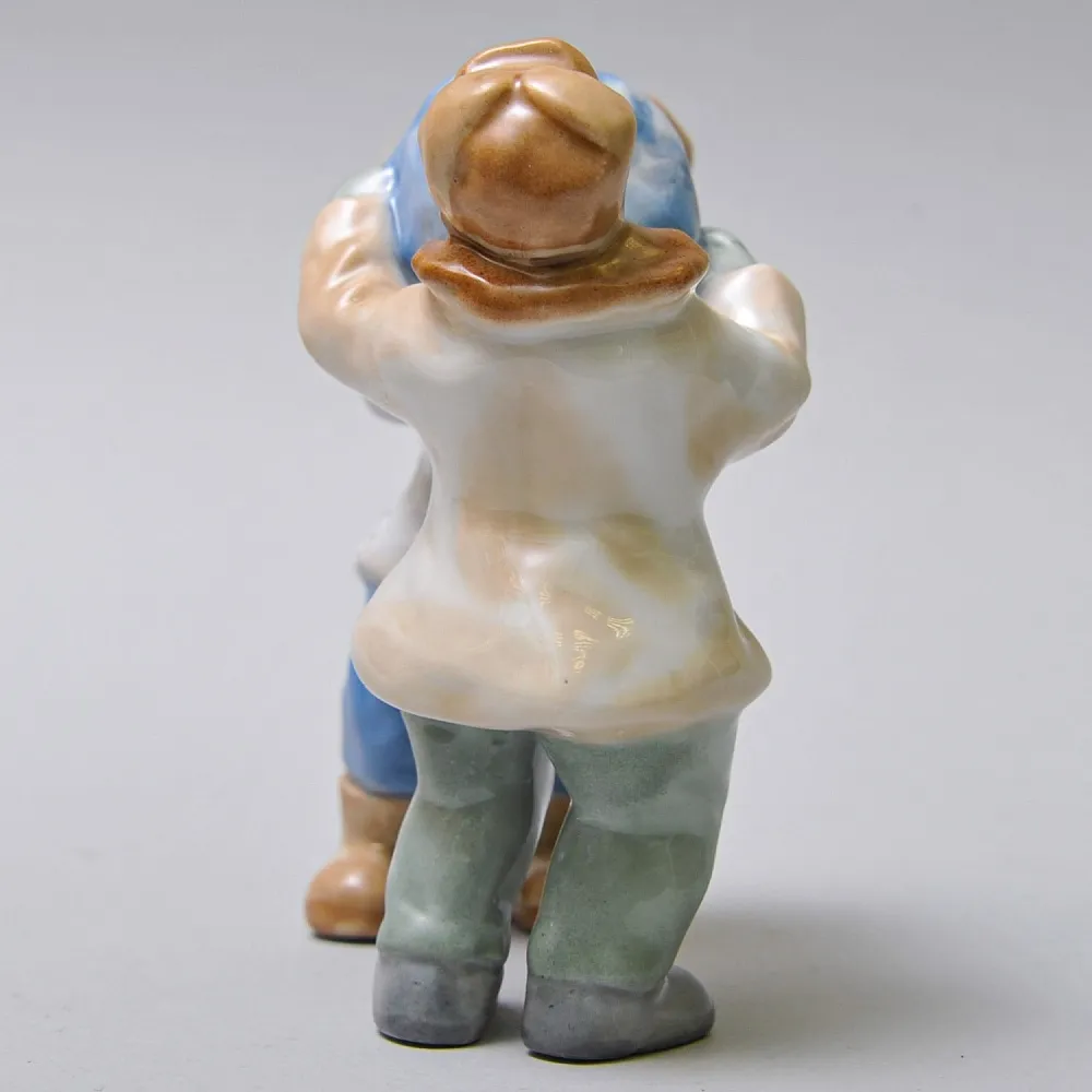 Авторская Коллекционная Фарфоровая Статуэтка «Снеговик», Дулёво Россия. 