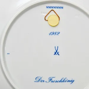 Коллекционная Фарфоровая Тарелка - Блюдо «Сказка. Царевна - Лягушка», MEISSEN Германия - 1982 год.