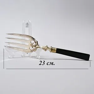 Винтажный Набор для Сервировки и подачи блюд Нож + Вилка, Silverplated Франция начало ХХ века.